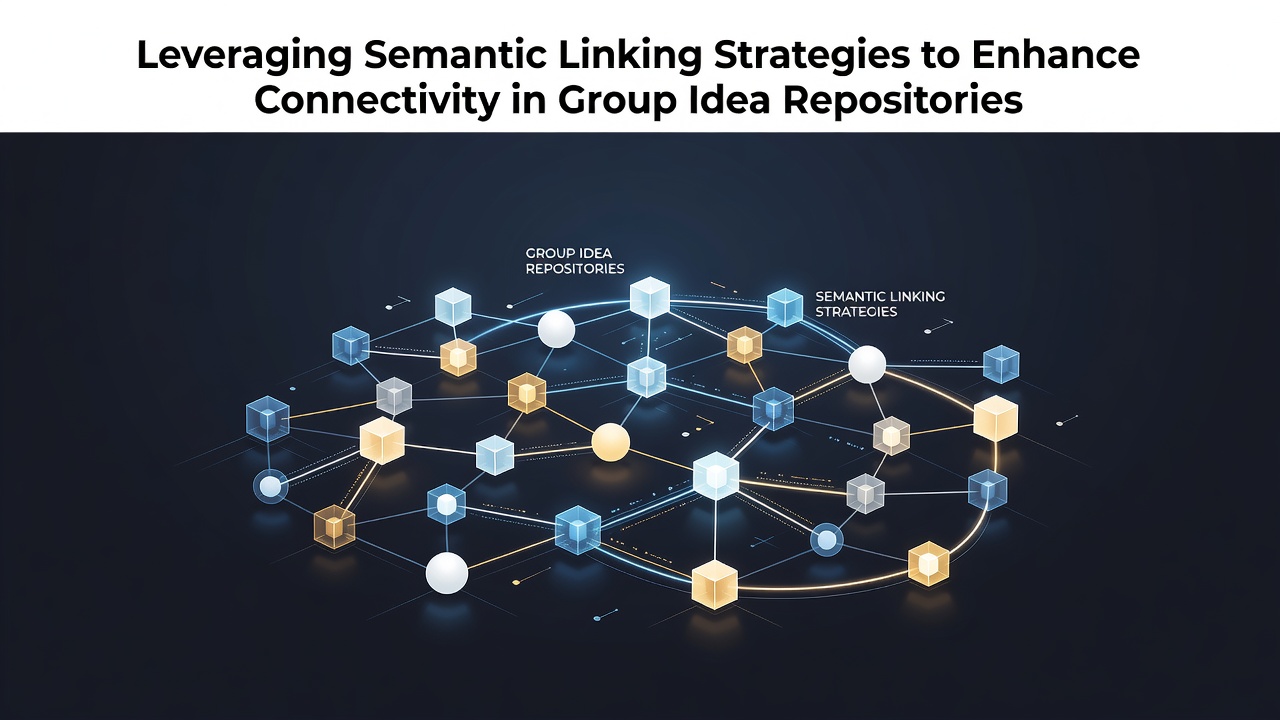Leveraging Semantic Linking Strategies to Enhance Connectivity in Group Idea Repositories